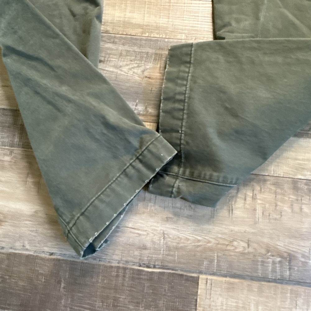 Men's Olive Green Casual Pants - Picture 9 of 10